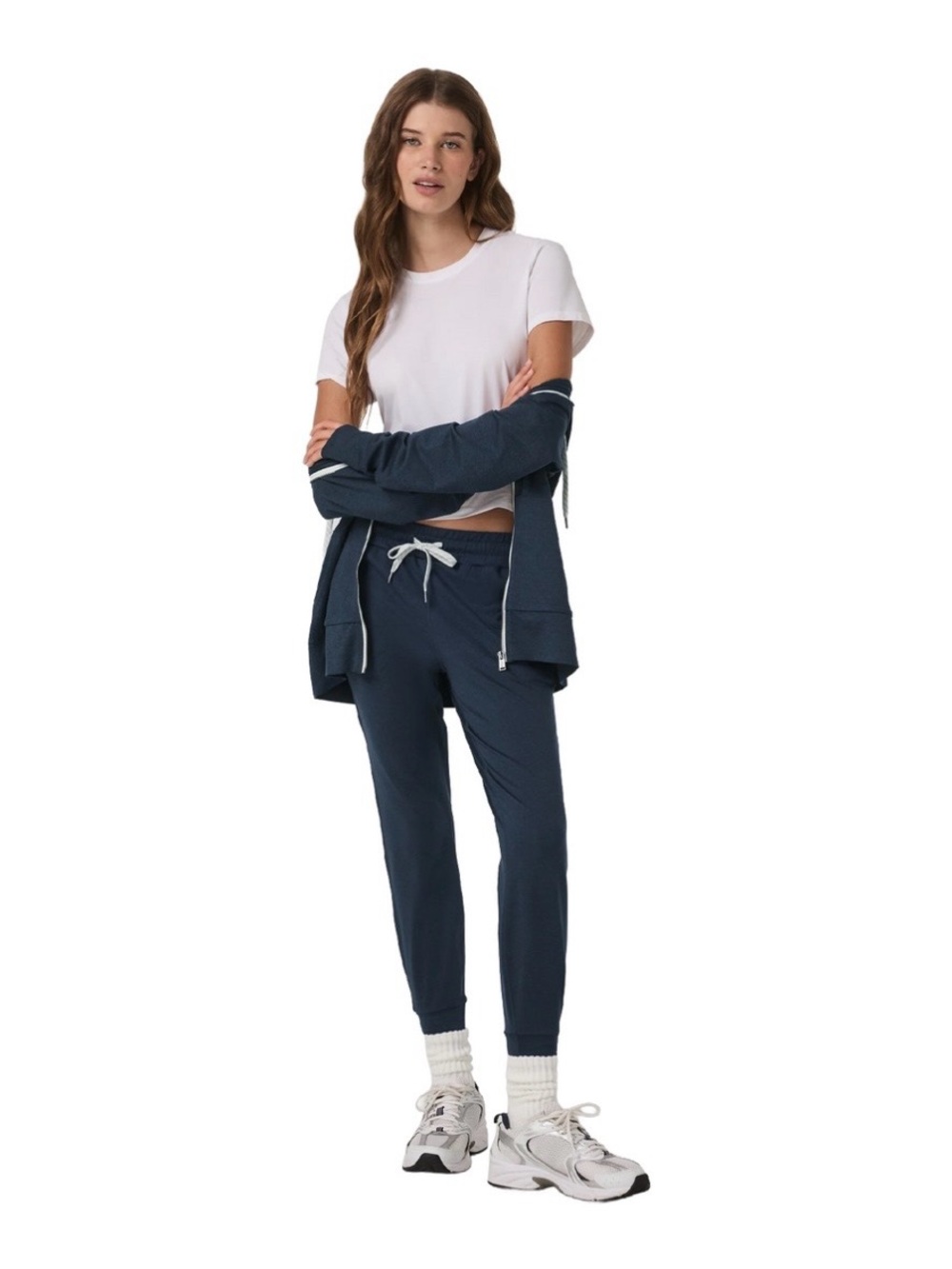 Vuori Performance Joggers in heathered navy M